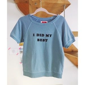 ban.do "I did my best" sweatshirt tee
